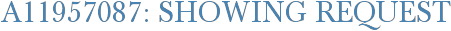 A11957087: Showing Request