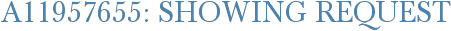 A11957655: Showing Request