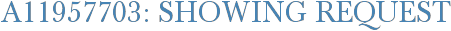A11957703: Showing Request