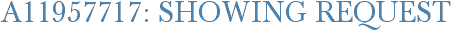 A11957717: Showing Request