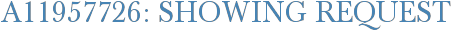 A11957726: Showing Request