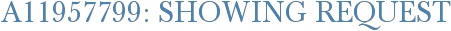 A11957799: Showing Request