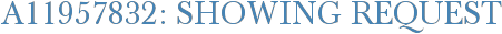 A11957832: Showing Request