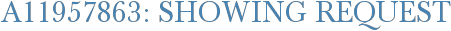 A11957863: Showing Request