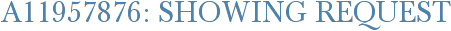 A11957876: Showing Request