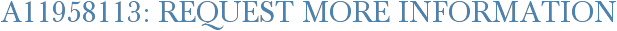 A11958113: Request More Information
