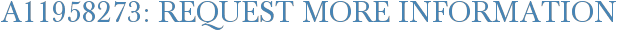 A11958273: Request More Information