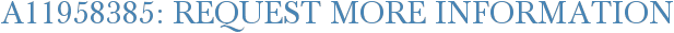 A11958385: Request More Information