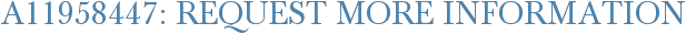 A11958447: Request More Information