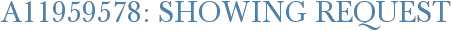 A11959578: Showing Request