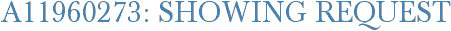 A11960273: Showing Request