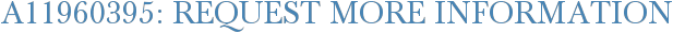 A11960395: Request More Information