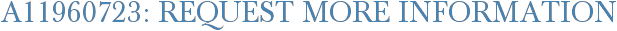 A11960723: Request More Information