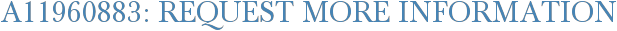 A11960883: Request More Information