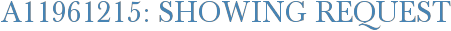 A11961215: Showing Request