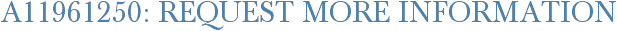 A11961250: Request More Information