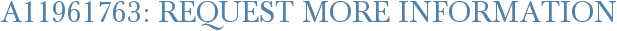 A11961763: Request More Information