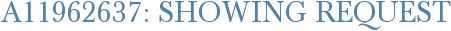A11962637: Showing Request