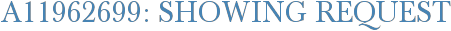 A11962699: Showing Request