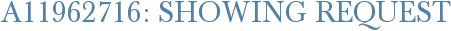 A11962716: Showing Request