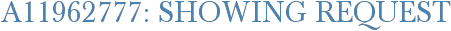 A11962777: Showing Request