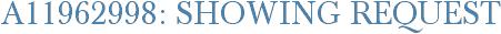 A11962998: Showing Request