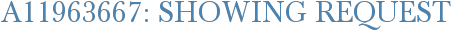 A11963667: Showing Request