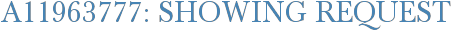 A11963777: Showing Request
