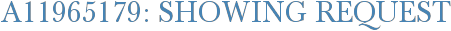 A11965179: Showing Request