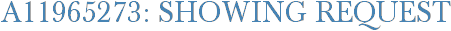 A11965273: Showing Request