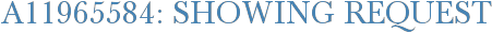 A11965584: Showing Request