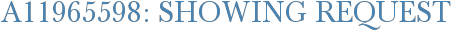 A11965598: Showing Request