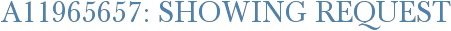 A11965657: Showing Request