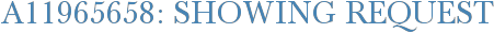 A11965658: Showing Request