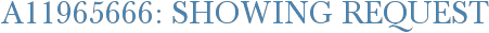 A11965666: Showing Request