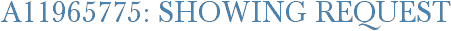 A11965775: Showing Request