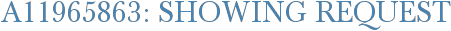 A11965863: Showing Request