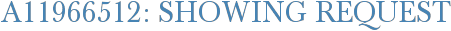 A11966512: Showing Request
