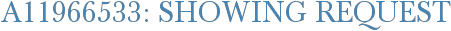 A11966533: Showing Request