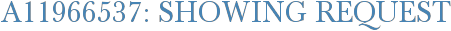 A11966537: Showing Request
