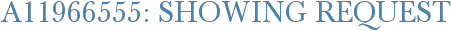 A11966555: Showing Request