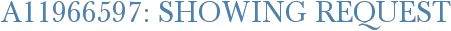 A11966597: Showing Request