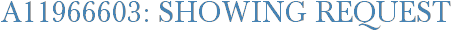 A11966603: Showing Request