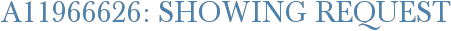 A11966626: Showing Request
