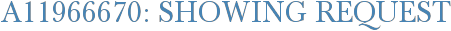 A11966670: Showing Request