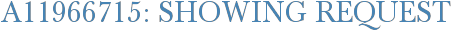 A11966715: Showing Request