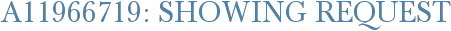 A11966719: Showing Request