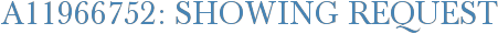 A11966752: Showing Request