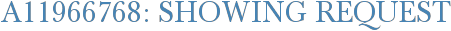 A11966768: Showing Request