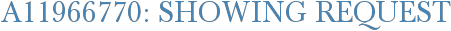 A11966770: Showing Request